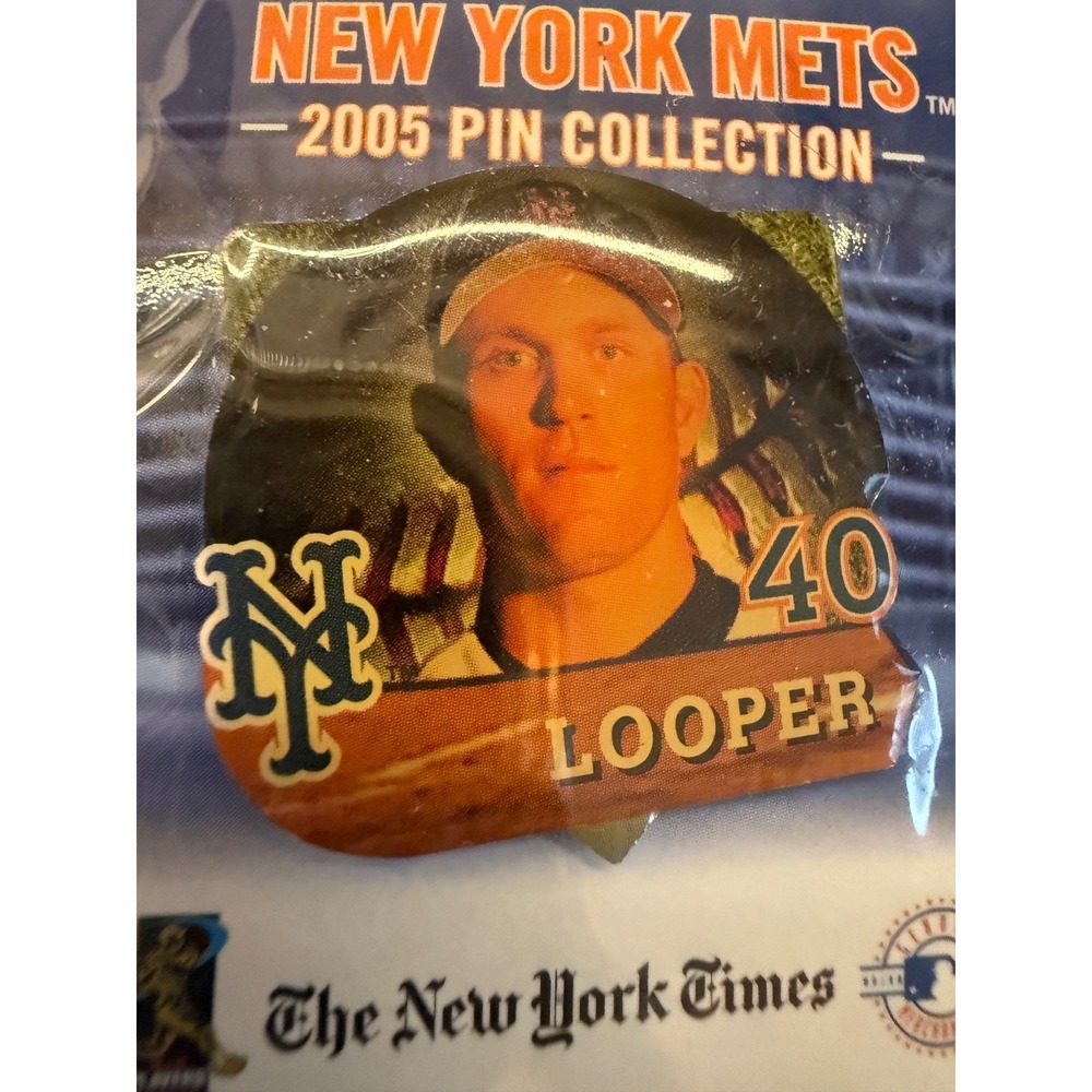 New York Mets 2005 Pin Collection Braden Looper‎ 40 Baseball MLB